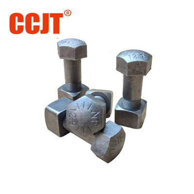 40Cr Material 12.9 Grade Excavator and Bulldozer Track Shoe Bolt Nut High Hardness Segment Plow Bolt and Nut