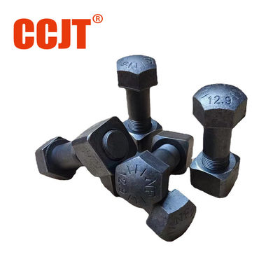 12.9 Grade 40Cr Track Bolt and Nut 9W3361 & 9W3619 Excavator Track Shoe Bolts and Nuts M20 for E320