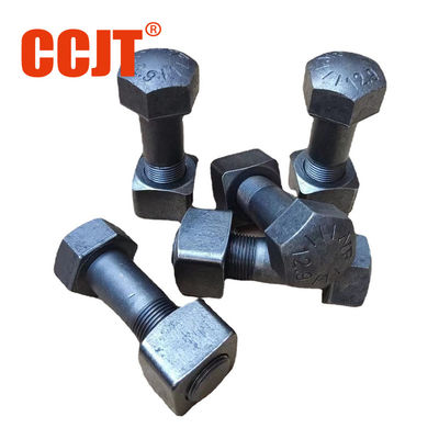 Customize 3/4"-16UNFX56 Cr40 Excavator Track Bolts / Plow Bolt 826/00303 For JCB Bucket Teeth