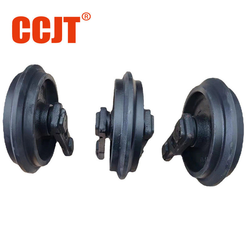 Excavator Track Idler Corrosion Resistant Front Idler Assy For Excavators Hardness HRC50-55 Wooden Case Package