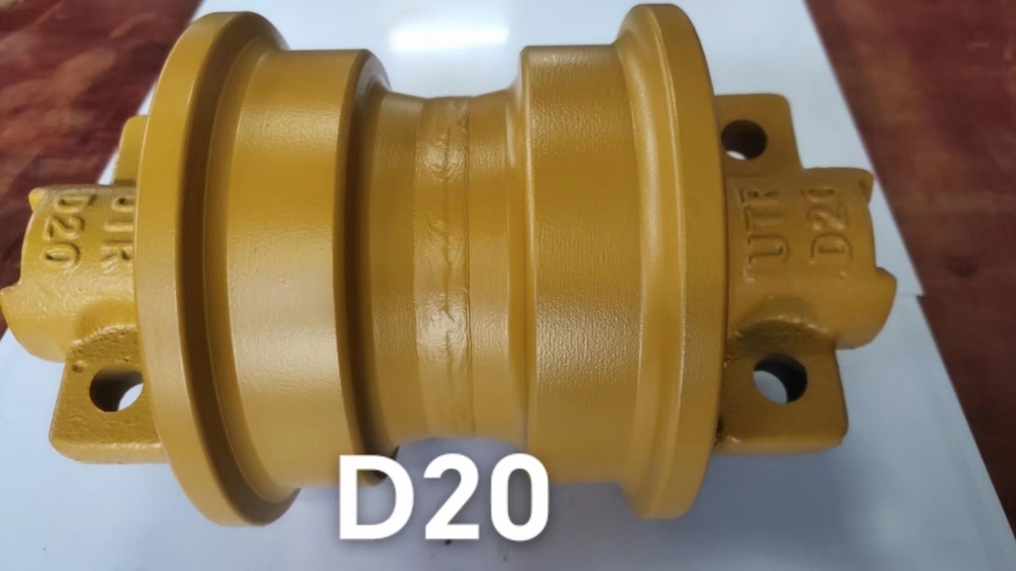 Excavator Track Roller Model D20 SCM440 Alloy Steel Nitrile Rubber